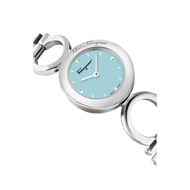 Ferragamo Women's Gancino 28mm Quartz Watch SFYA01524 - Blue - One Size