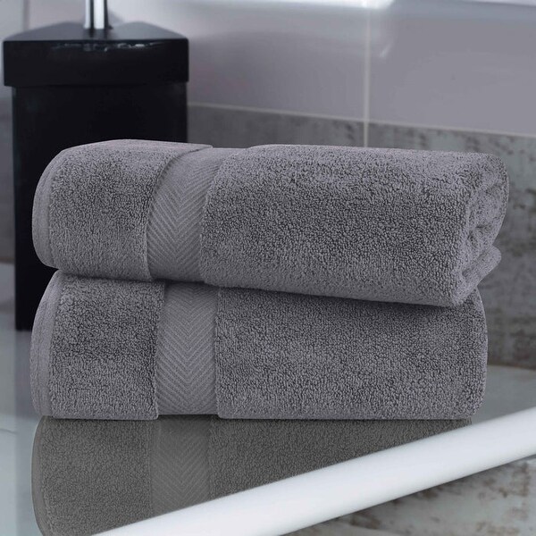 Superior Soft Oversize Zero Twist Cotton Bath Sheets (Set of 2