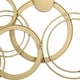 preview thumbnail 6 of 4, Caliope Multi Ring Gold and Silver Wall Decor