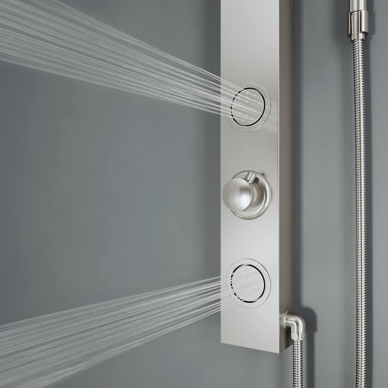 VIGO Gardenia 39" H x 4" W 2-Jet Shower Panel with Round Shower Head
