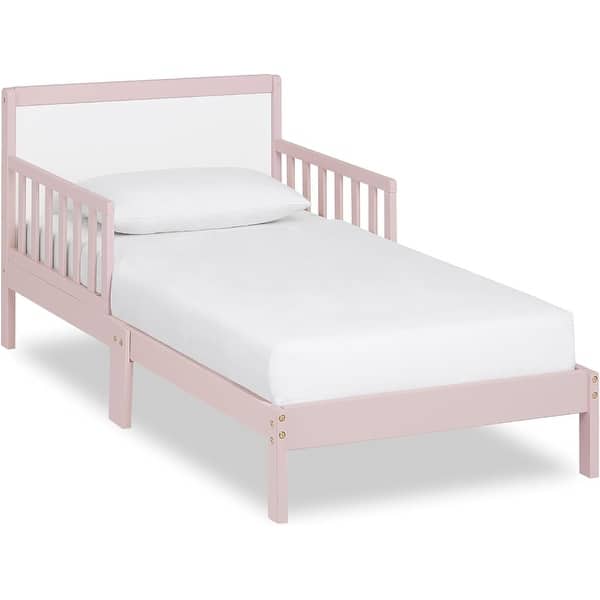 slide 2 of 7, Dream On Me Brookside Toddler bed blush pink/white - Toddler