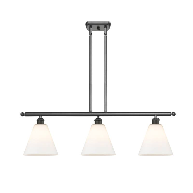 Innovations Lighting 516-3I-11-36 Berkshire Linear Berkshire 3 Light - Oil Rubbed Bronze / Matte White