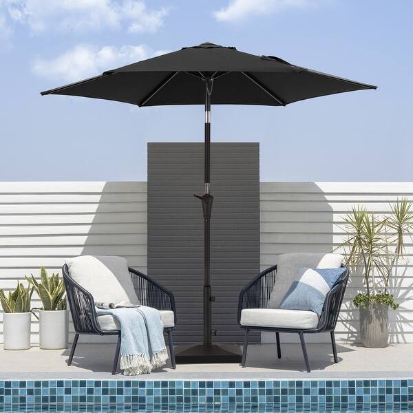 7 foot patio umbrellas sale Best Choice Products 7.5ft Heavy-Duty Round Outdoor Market Table Umbrella w/Steel Pole, Push Button Tilt, Easy Crank Lift FRIENDLY MECHANISMS Otryad 7 ft. x 7