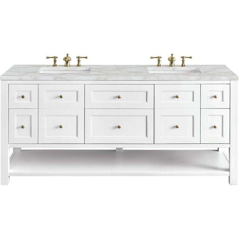 James Martin Vanities 330-V72-FVSL Breckenridge 72" Free Standing - Bright White