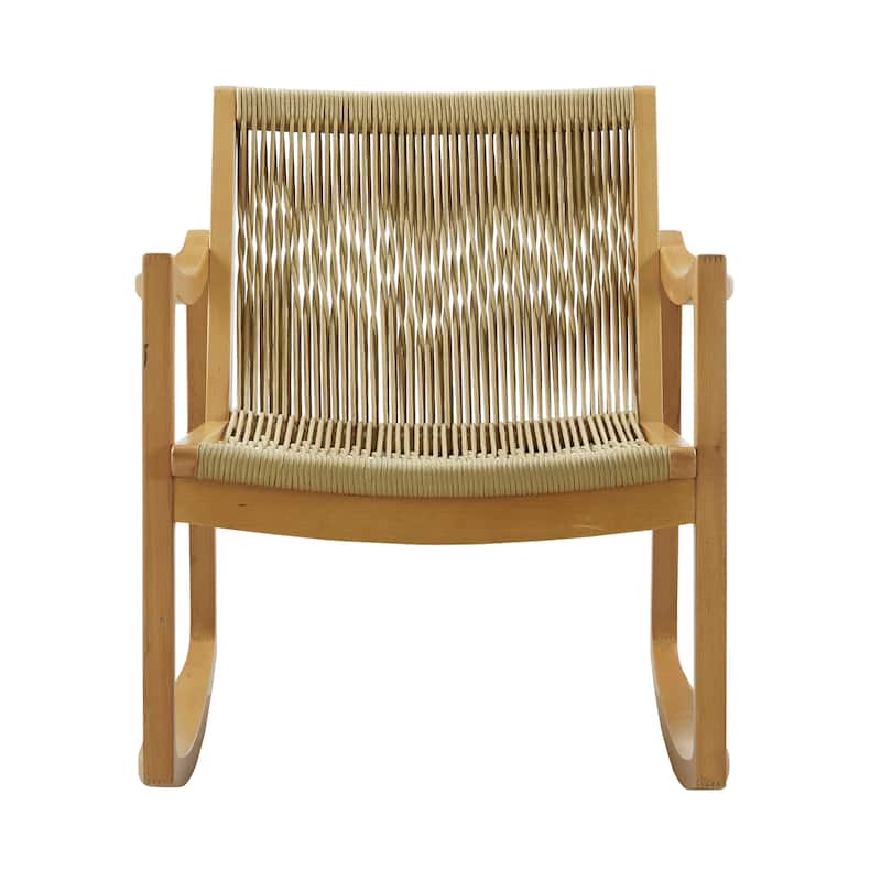 Riverhill Woven Rope Rocking Accent Chair