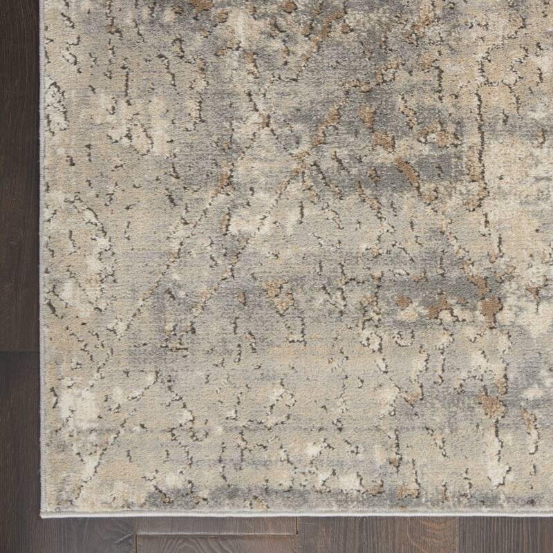 Power Loomed Abstract Modern Durable Area Rug - 142' X '106' X '0.32
