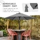 preview thumbnail 66 of 101, Autlaycil 7.5FT Solar Patio Umbrella with Base and Tilt,Crank