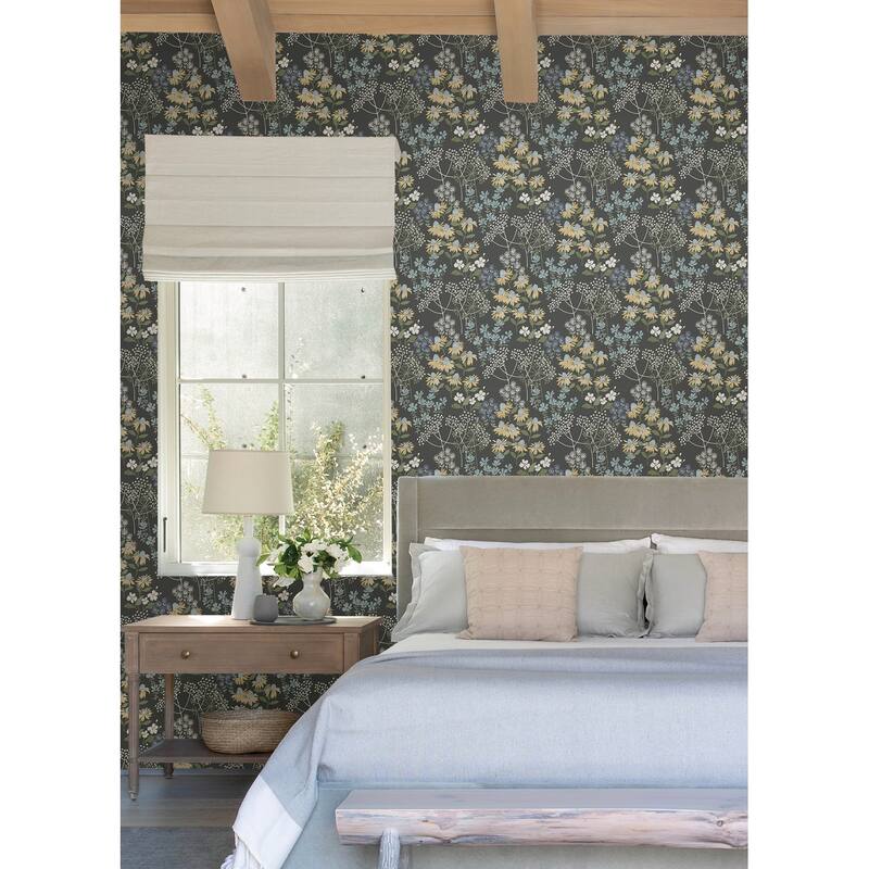 A-Street Prints Feliz Seafoam Beaded Ogee Wallpaper