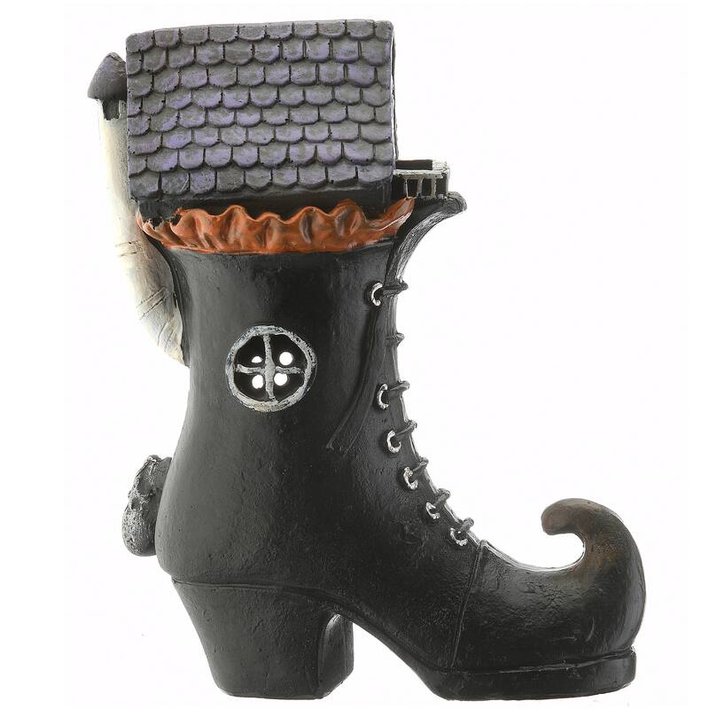 National Tree Company Halloween Pre-Lit Haunted Boot House Decoration, LED Lights, 6 Inches - 6 in