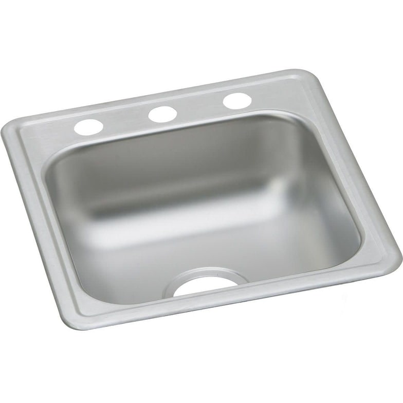 Elkay Dayton 17" Drop In Single Basin Stainless Steel Kitchen Sink