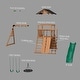 preview thumbnail 17 of 39, Backyard Discovery Endeavor Cedar Wood Swing Set, Slide, Play Deck