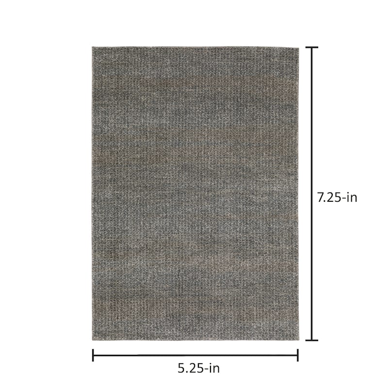 Azura Mottled Geometric Blue/Gray Area Rug