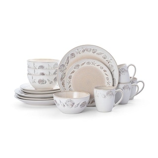 Pfaltzgraff Panama Beige 16-Piece Dinnerware Set, Service for 4