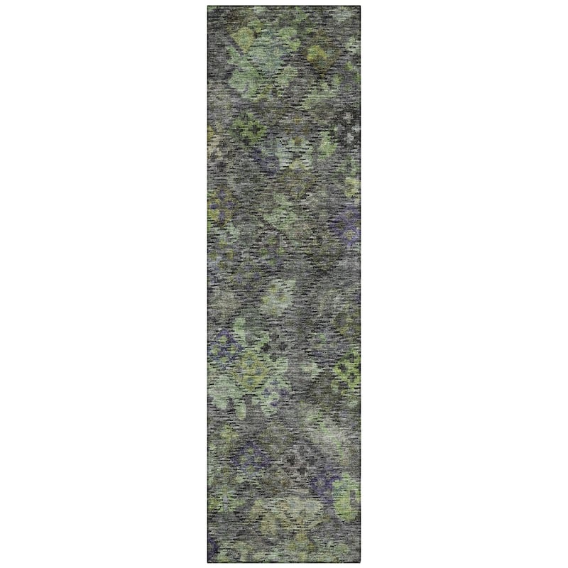Machine Washable Indoor/ Outdoor Boho Moroccan Chantille Rug