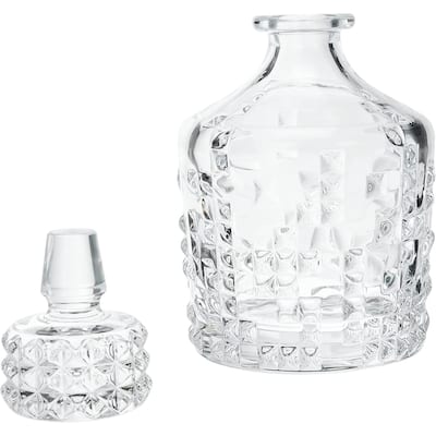 Nachtmann Punk Crystal Glass Decanter Set - 5.5" x 10.3"