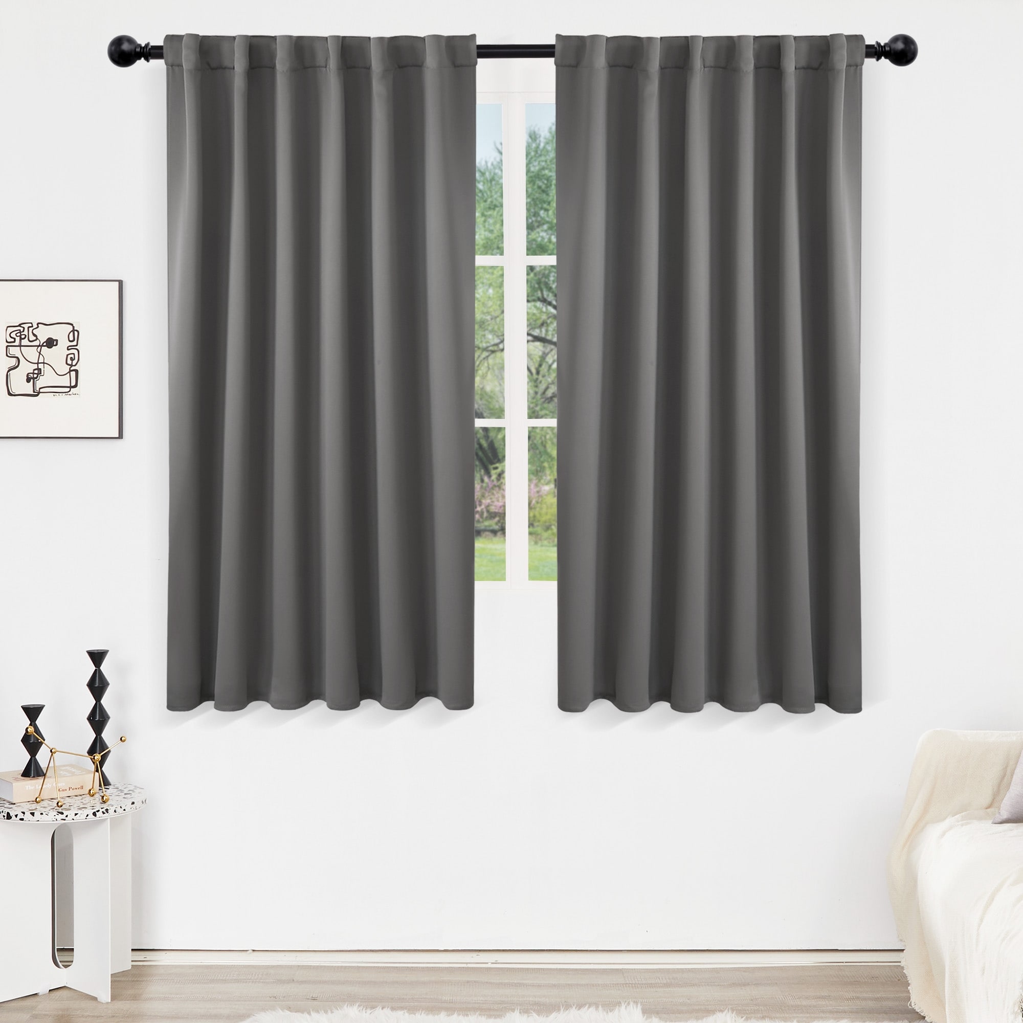Deconovo Thermal 54-inch Curtain Panel Pair (2 Panel) - 52 x 54
