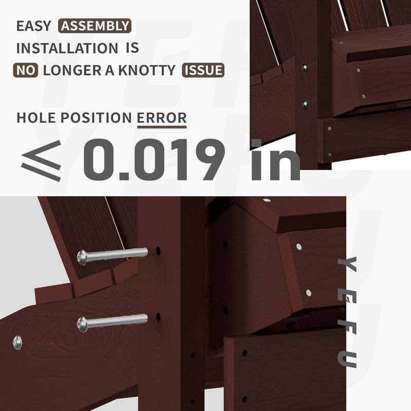 WINSOON All Weather HIPS Outdoor Plastic Adirondack Chairs