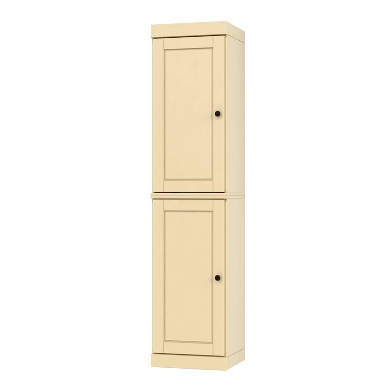 Palace Imports 100% Solid Wood Pantry Cabinet, Adjustable Shelves, 16.5" Wide, 71.5" Tall