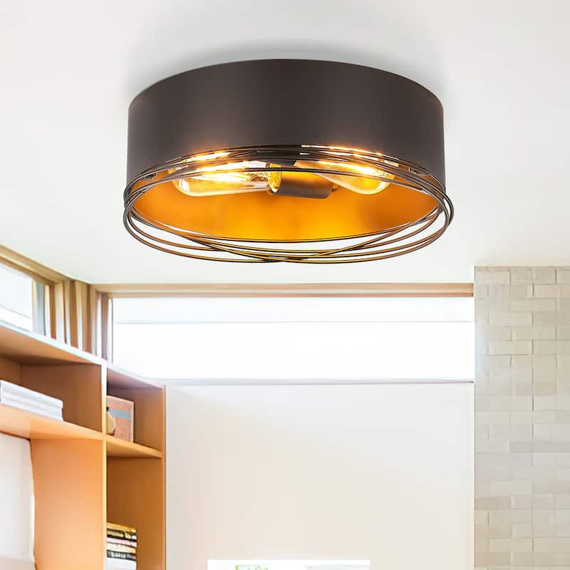2-Light-Flush Mount Ceiling Light