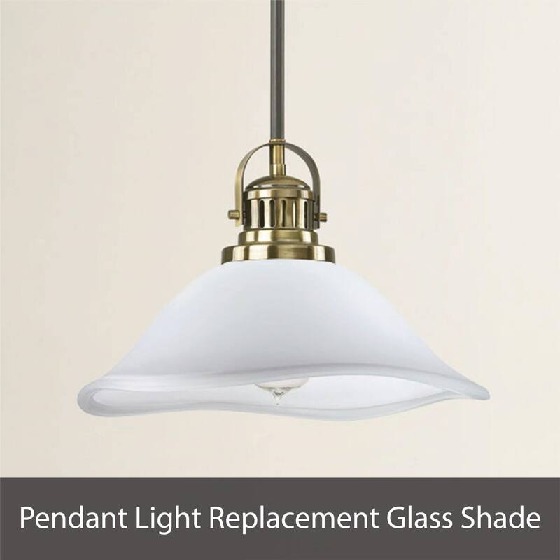 Aspen Creative Torchiere/Swag/Pendant/Island Fixture Glass Shade.Alabaster Finish.4-3/4" Height x 12-1/4" Diameter