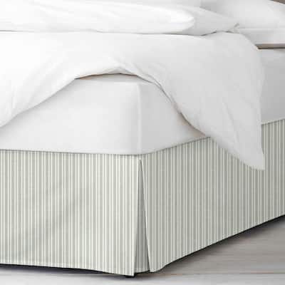 6ix Tailors Pacific Stripe Sweet Grass Bed Skirt 15"