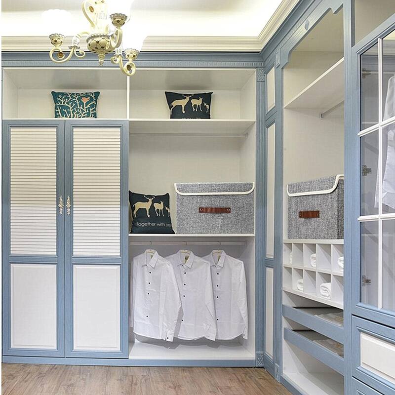 Enova Home Light Grey Fabric Storage Bins (Set of 2) - N/A