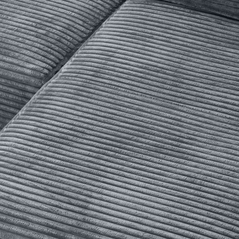 133.4" U-Shaped Corduroy Sectional Sofa with Cup Holders, No Assembly Required