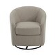 preview thumbnail 4 of 24, Gustavo Upholstered Swivel Glider Chair by Christopher Knight Home