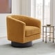 preview thumbnail 119 of 186, Modern Upholstered Barrel Chair Swivel Accent Chair for Living Room