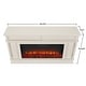 preview thumbnail 5 of 5, Torrey 60.13" Bone White Wood Electric Fireplace by Real Flame