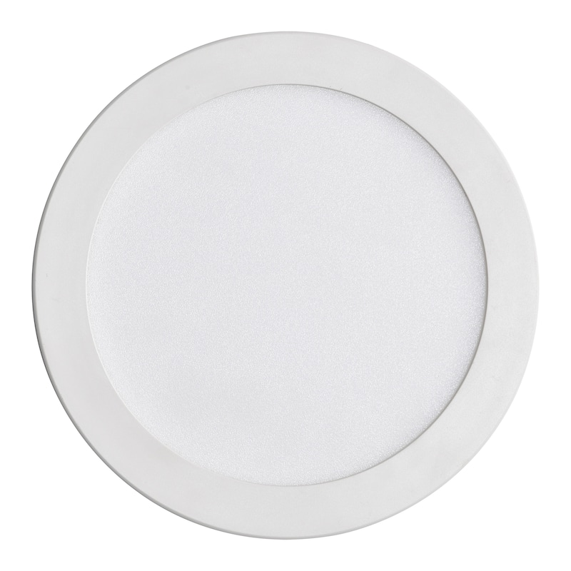 White Round Flat 3000K 4000K 5000K Integrated LED Flush Mount Ceiling Light Disk Light for Hallway Living Room - 7 in. - Matte White
