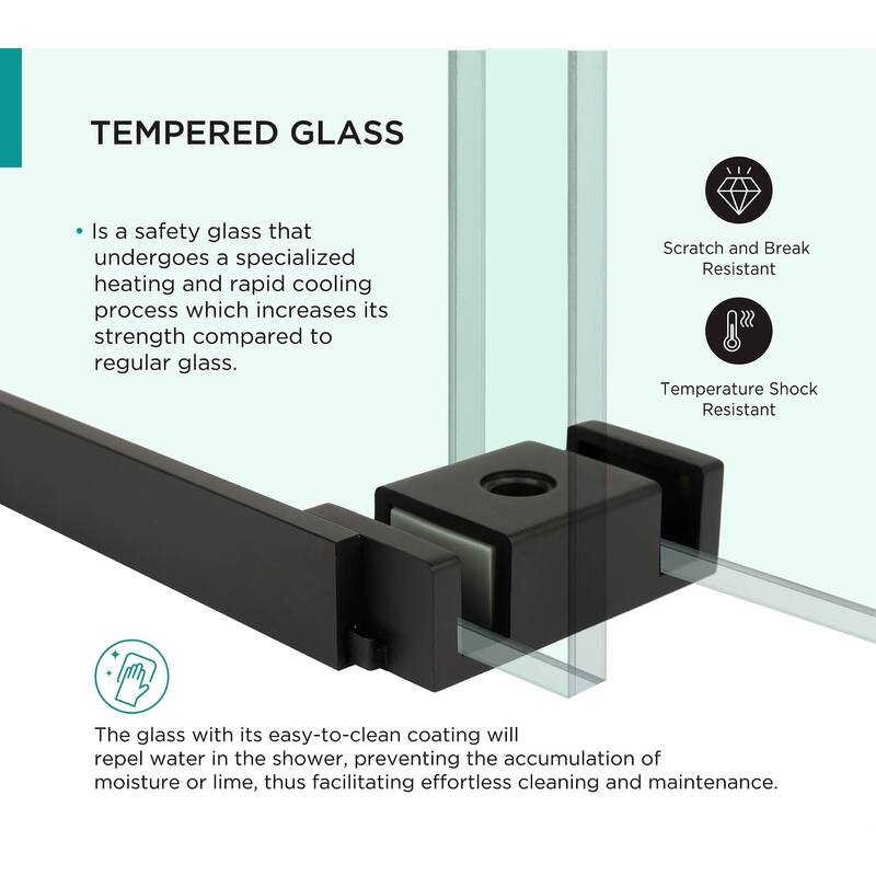 Fine Fixtures 60" Frameless Double Sliding Tub Door - 60" x 66"