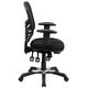 preview thumbnail 14 of 17, Nicholas Mid-Back Black Mesh Multifunction Executive Swivel Ergonomic Office Chair with Adjustable Arms
