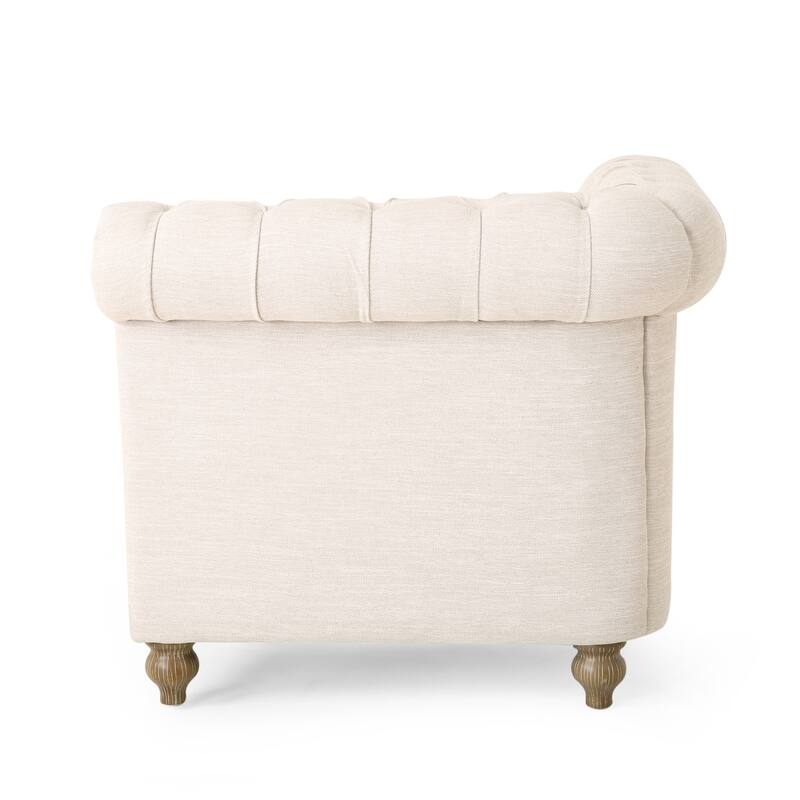 Castalia Chesterfield Tufted 7-seat Sectional Sofa by Christopher Knight Home - 114.00" L x 70.00" W x 31.50" H