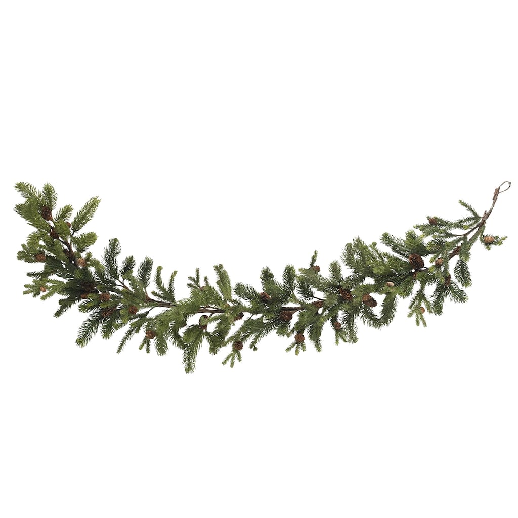 5' x 12" Pine and Pinecones Artificial Christmas Garland, Unlit