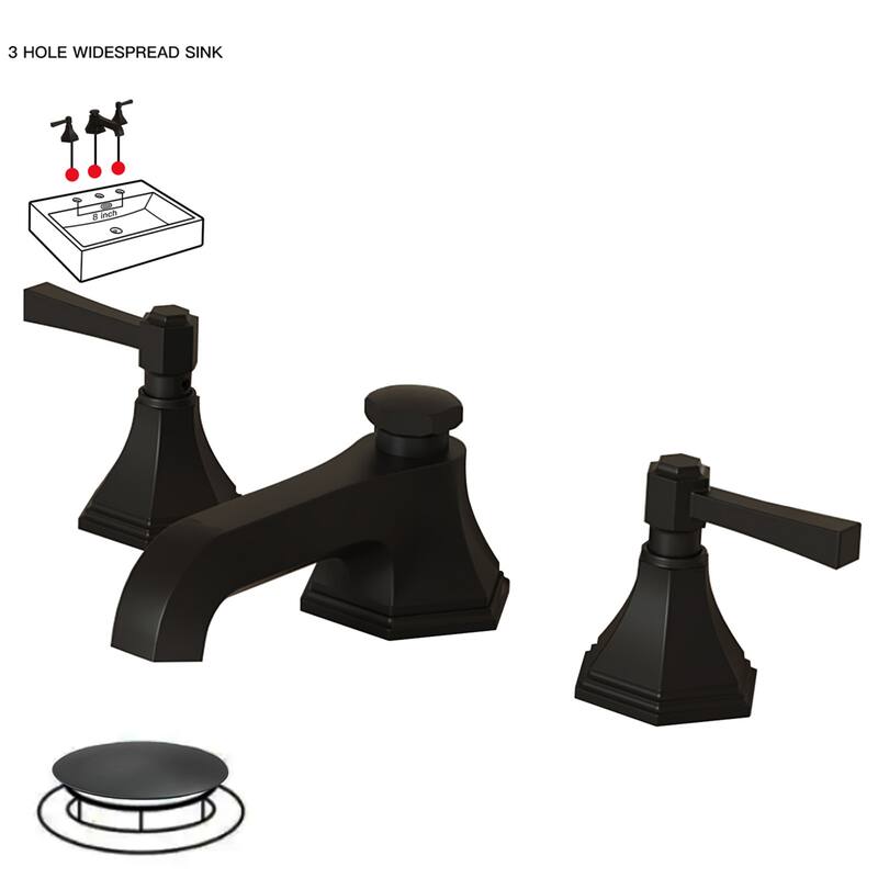 Bathroom Faucet with Pop-Up Drain Lever