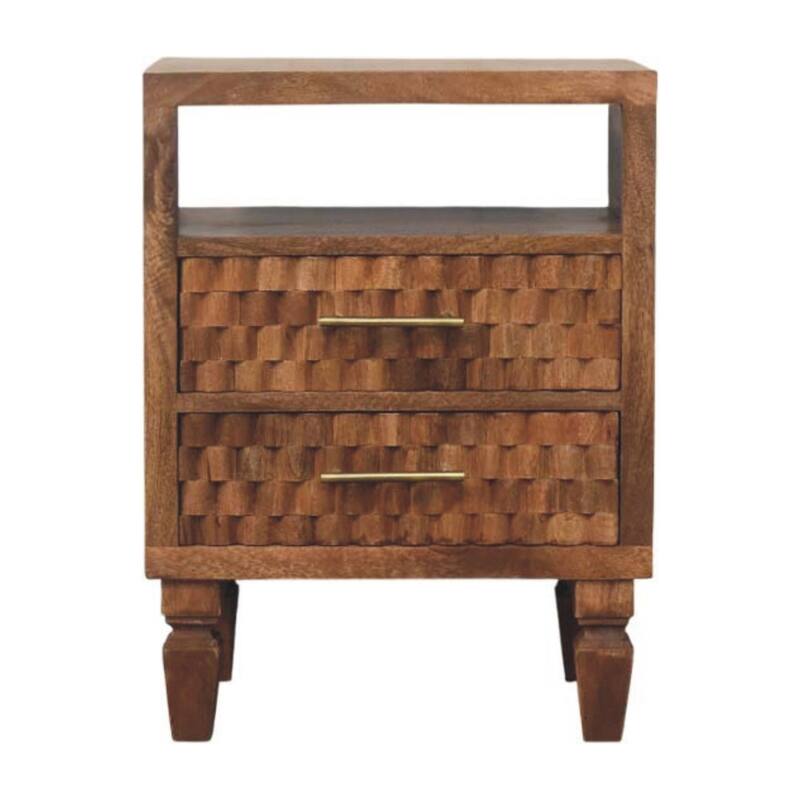 Arno Bedside in Golden Teak