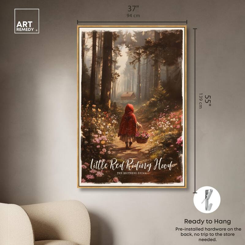Classic Red Riding Hood Canvas by Art Remedy