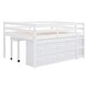 preview thumbnail 17 of 22, Kid-Friendly Design Full Size Loft Bed with Desk and Drawers
