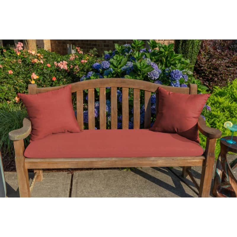 Sunbrella Solid Fabric 1-Piece Indoor/Outdoor Square Throw Pillow, 18"W x 18"L
