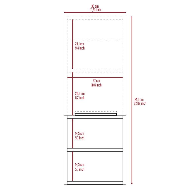 Rectangle 2-Shelf Medicine Cabinet