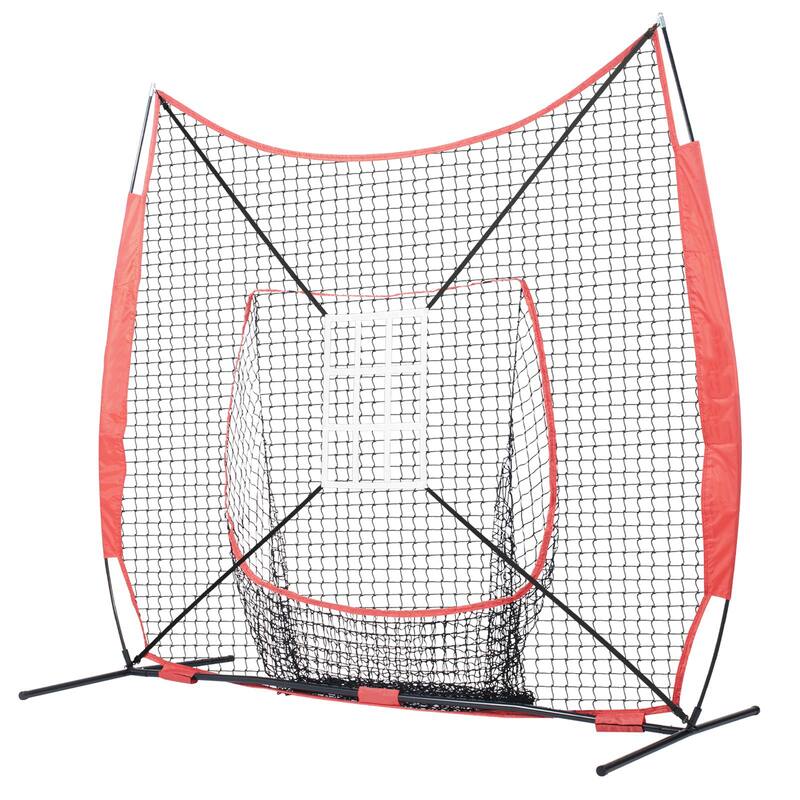Portable 7x7 Baseball Training Net for Hitting, Pitching, Catching