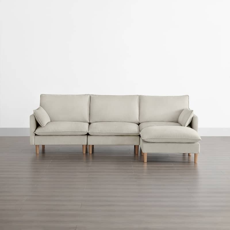 Spruce & Spring Oversized Couch Modular Sectional Sofa for Living Room