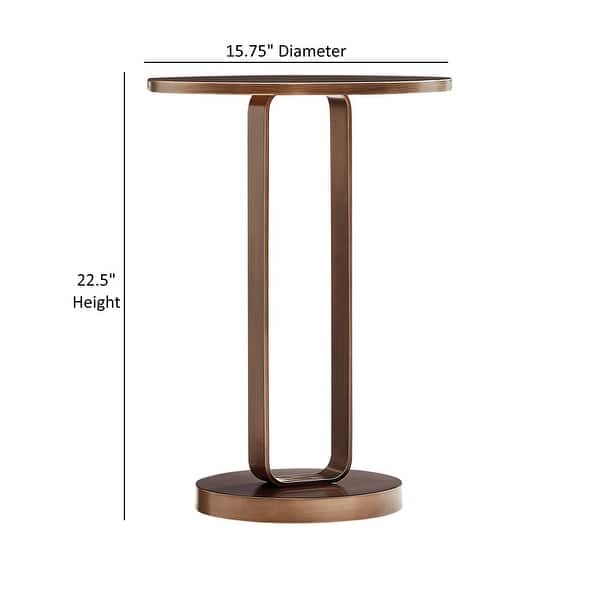 Tryon Antique Bronze Accent Table