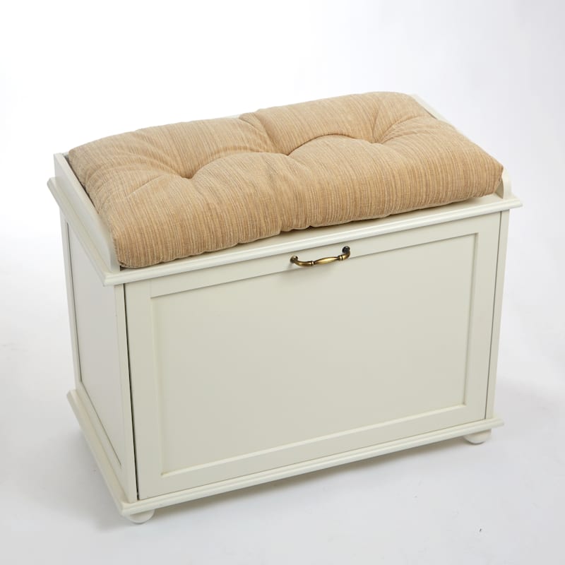 Klear Vu Non-Slip Gripper Bench Cushion - 35 x 17 - Natural