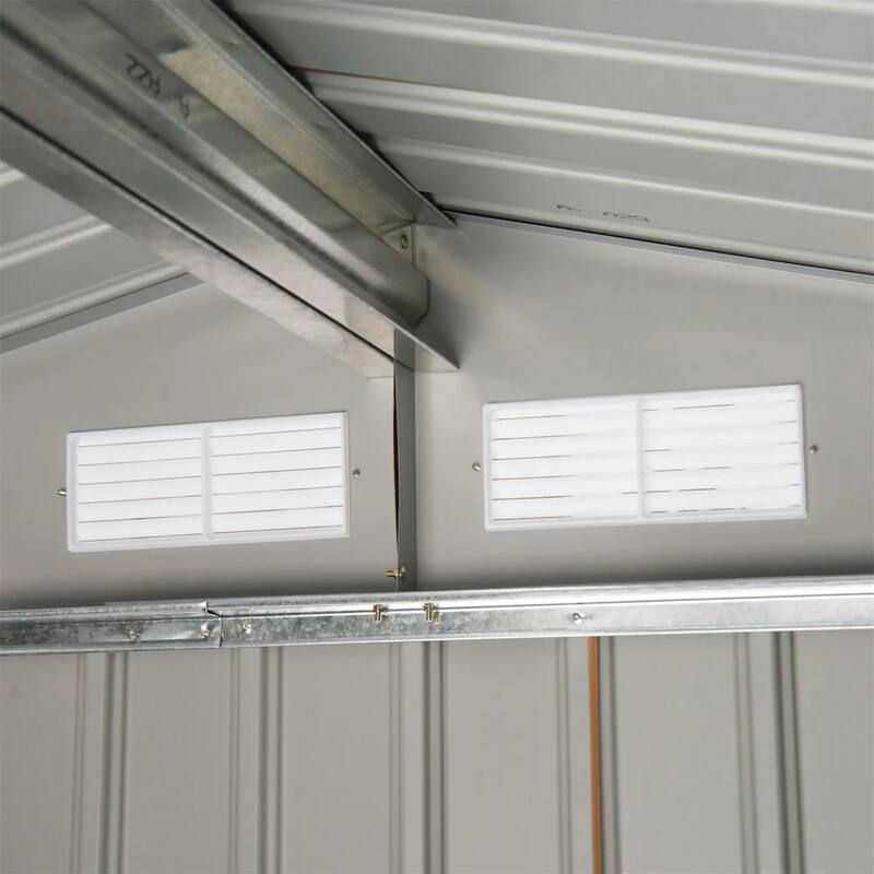 7' x 4' Outdoor Storage Shed, Garden Tool House w/ Foundation Kit Vents