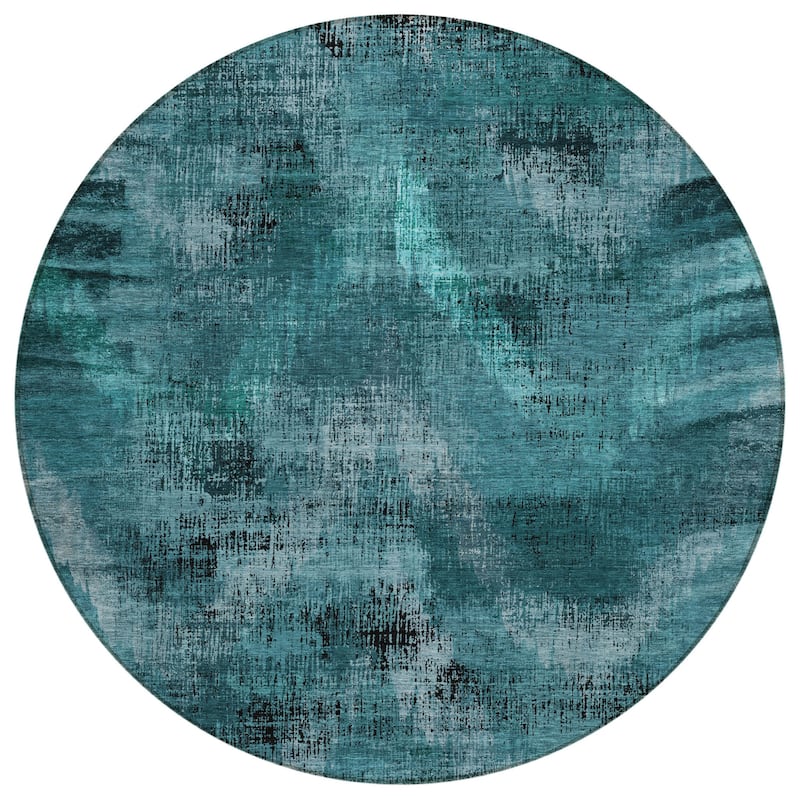 HomeRoots Abstract Transitional Rectangle Outdoor Rug