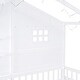 preview thumbnail 11 of 22, Twin Size House Bed with Shelves - House Bed with Window and Sparkling Light Strip on The Roof - White