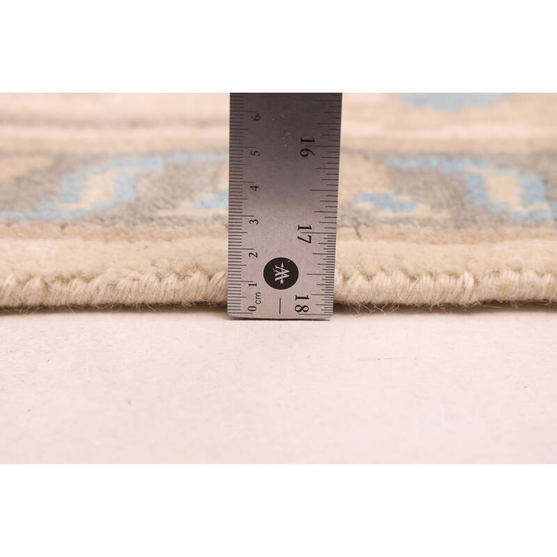 ECARPETGALLERY Hand-knotted Royal Oushak Ivory Wool Rug - 8'2 x 8'0