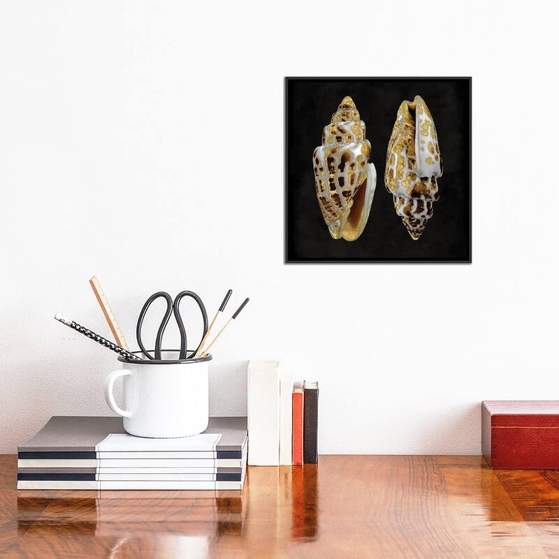 iCanvas "Golden Ocean Gems I" by Caroline Kelly Framed Canvas Print